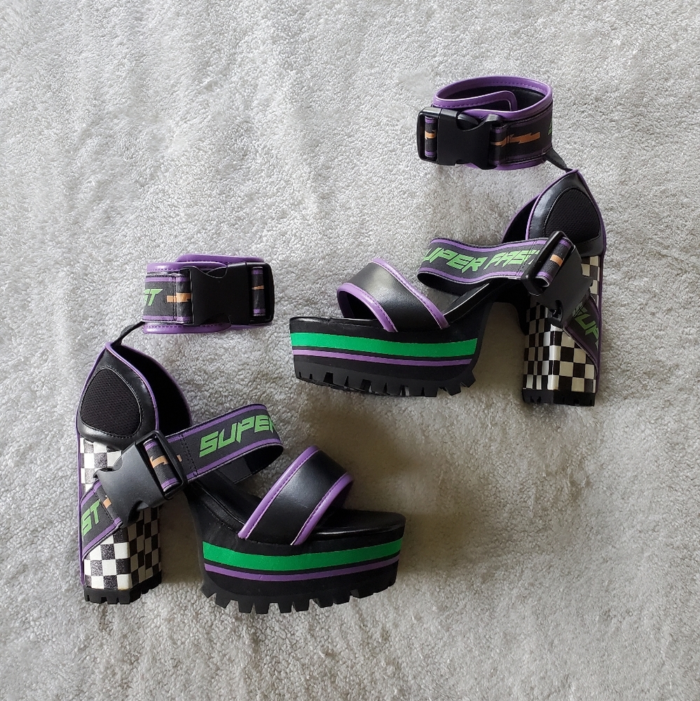 DOLLS KILL MOTO HEELS